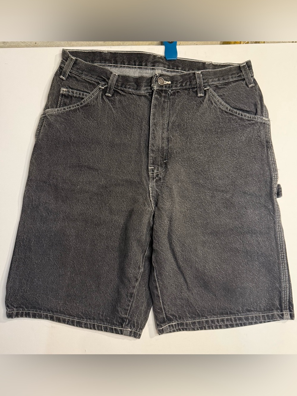 DKNY Men's Black Washed Jean Shorts